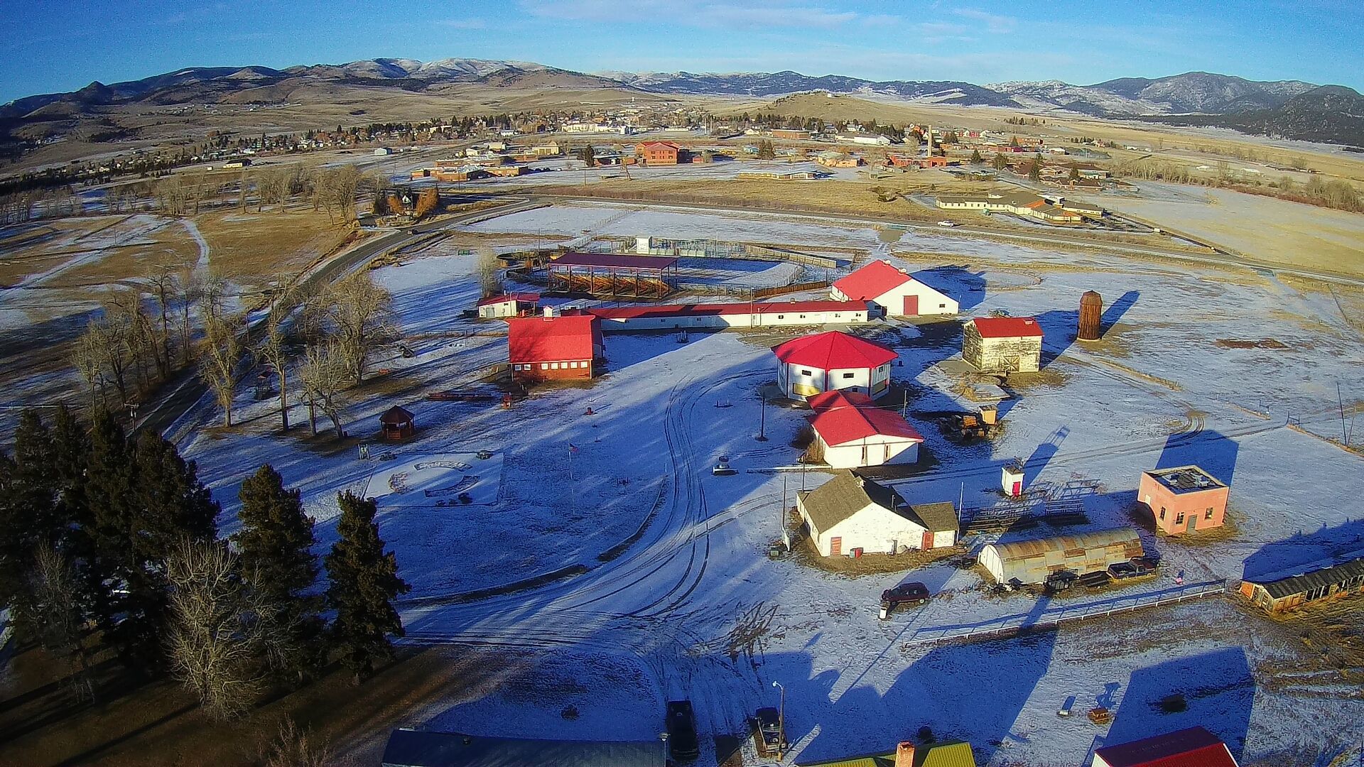 A bird's eye view of the Jefferson County Fairgrounds.